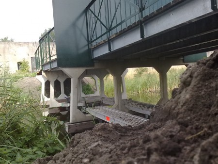 Reiniging brugpijlers